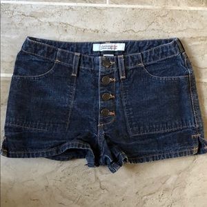 Abercrombie Girls Button Fly Denim Shorts 12